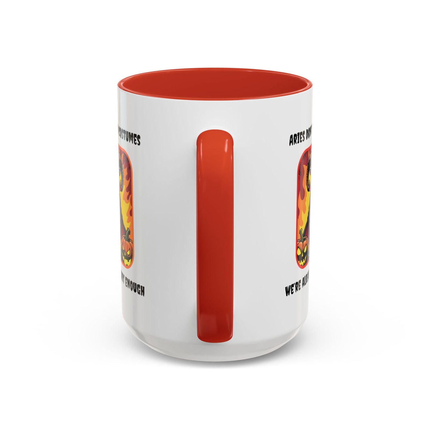 Funny Aries Coffee Mug, Halloween Gift, Scary Aries Mug, Zodiac Sign Mug, Unique Coffee Cup