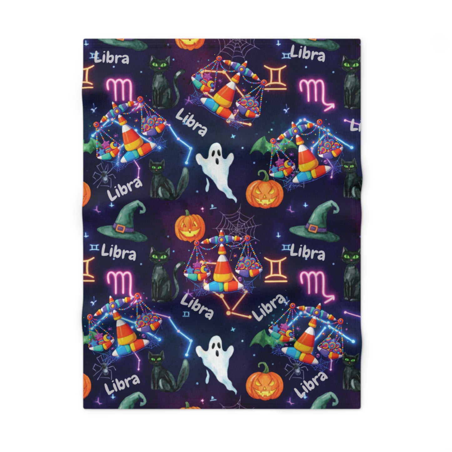 Libra Halloween-Themed Baby Blanket