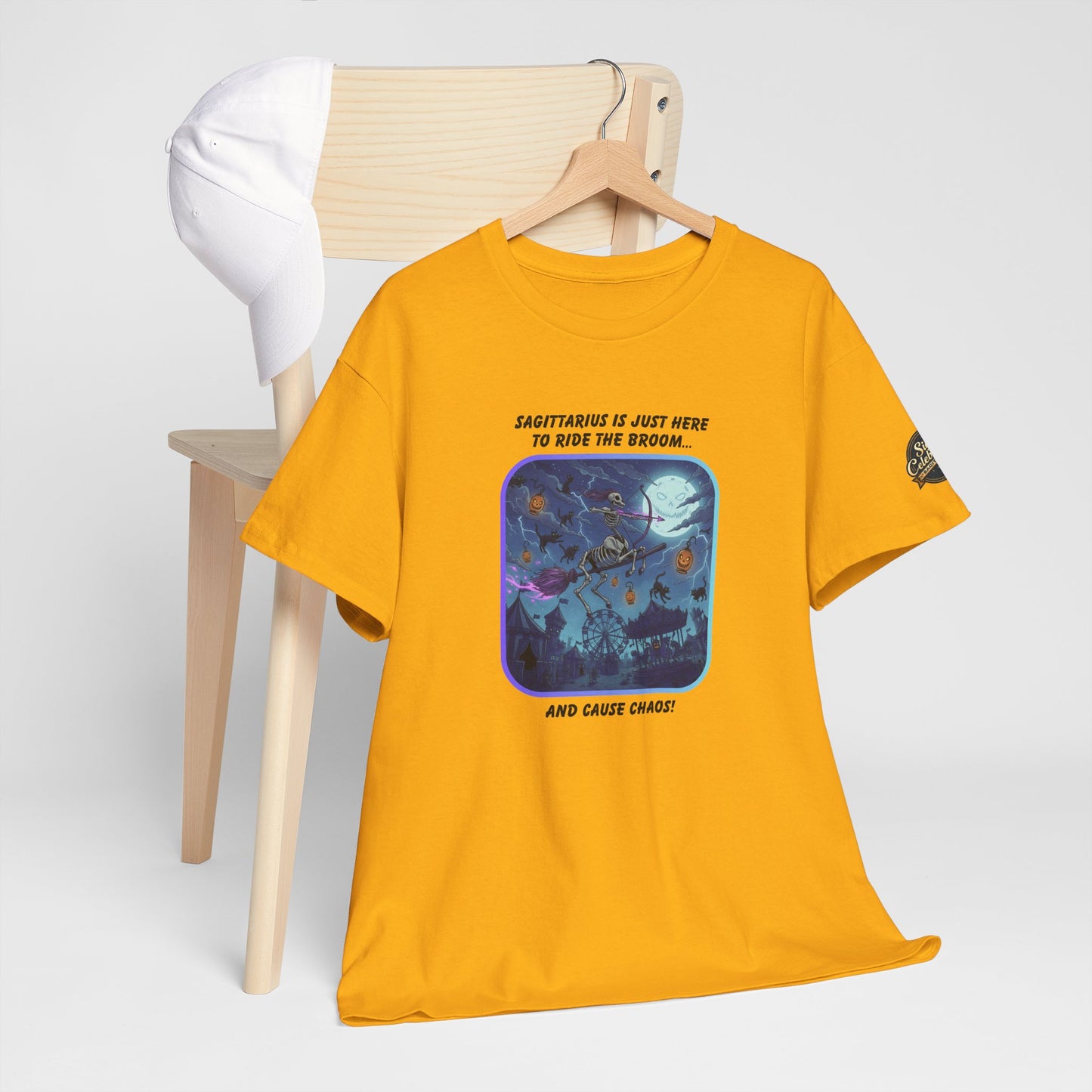 Sagittarius Halloween Graphic Tee for Men