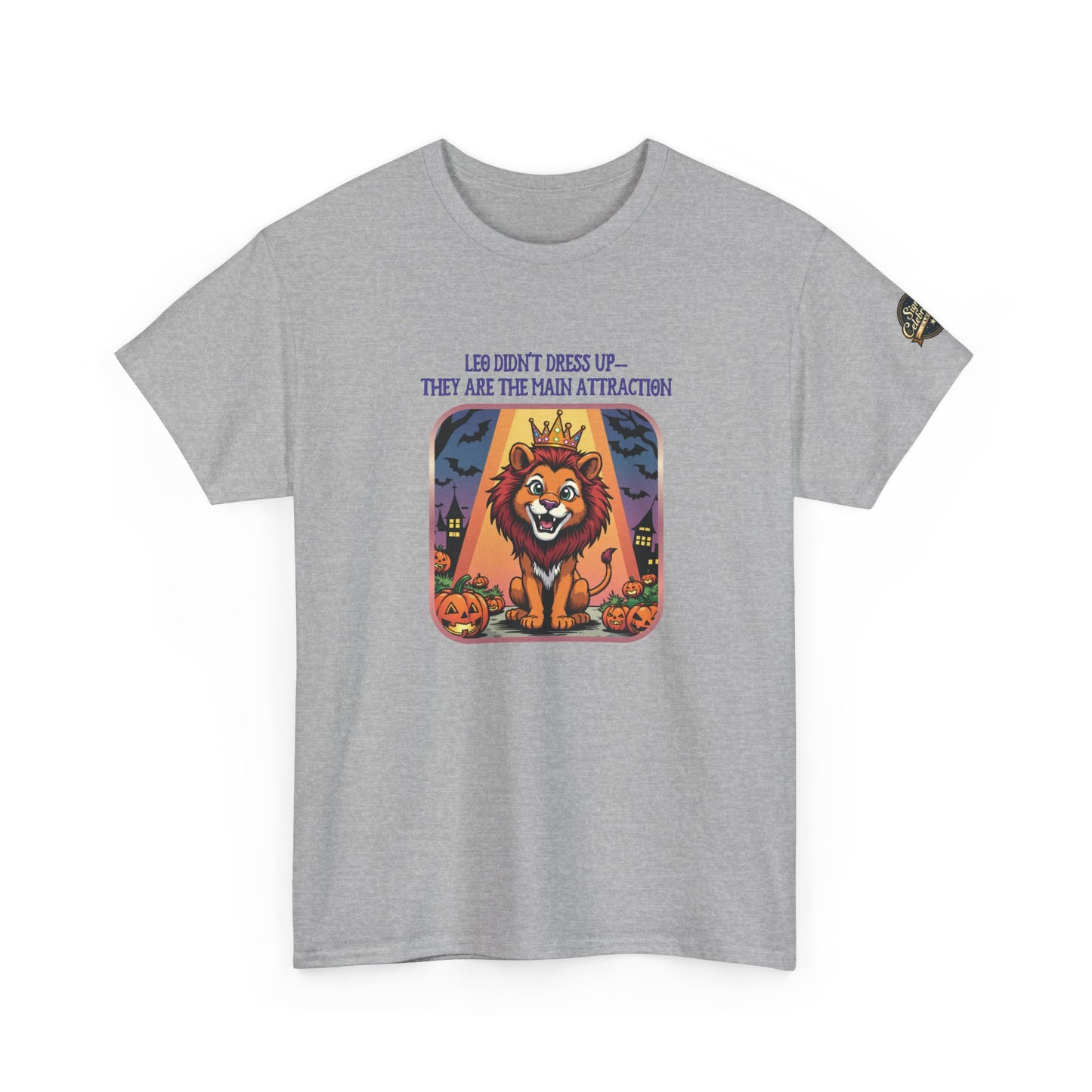 Leo Halloween Graphic Tee for Women, Astrology Shirt, Zodiac Apparel, Funny Halloween Gift