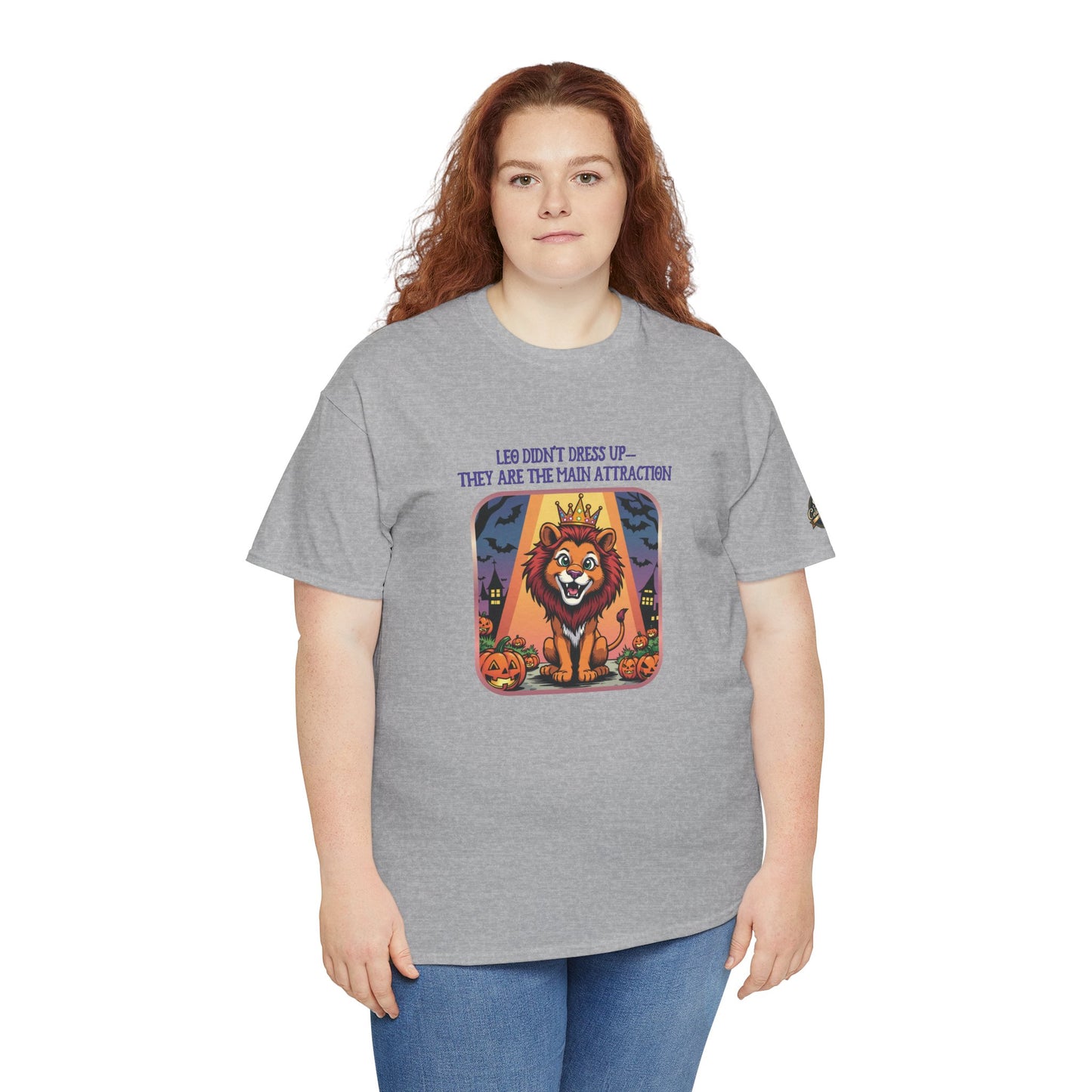 Leo Halloween Graphic Tee for Women, Astrology Shirt, Zodiac Apparel, Funny Halloween Gift