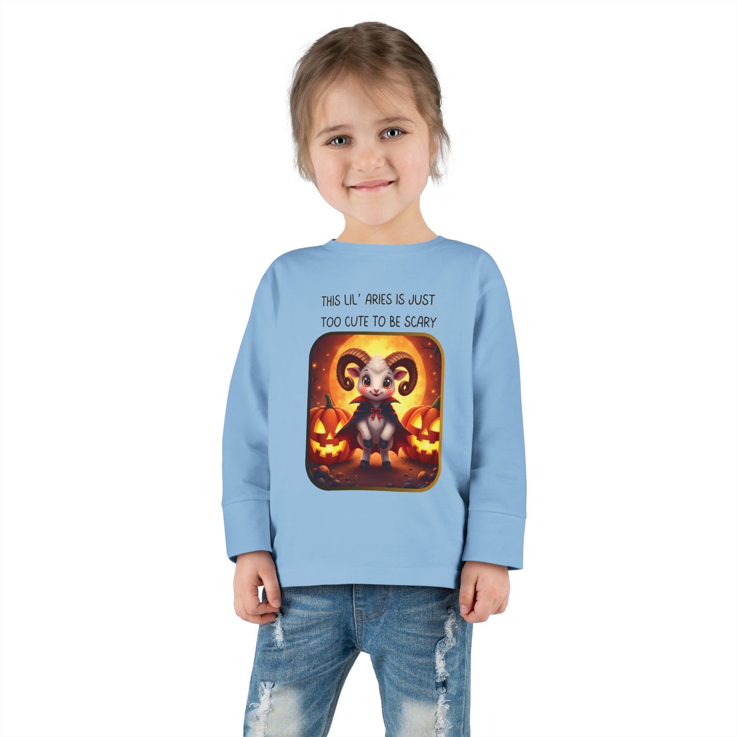 Aries Halloween Long Sleeve Tee for Toddlers