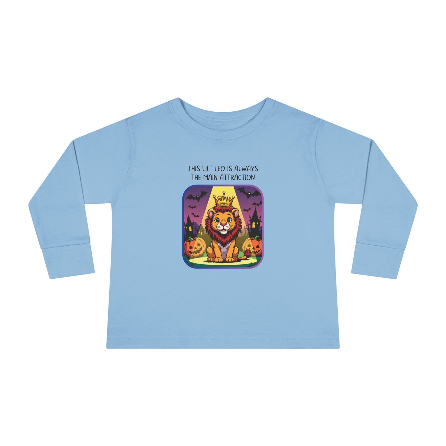 Leo Halloween Long Sleeve Tee - Leo Fashion for Kids, Spooky Season Outfit, Boo-tiful Gift, Trick or Treat Shirt, Zodiac Gift