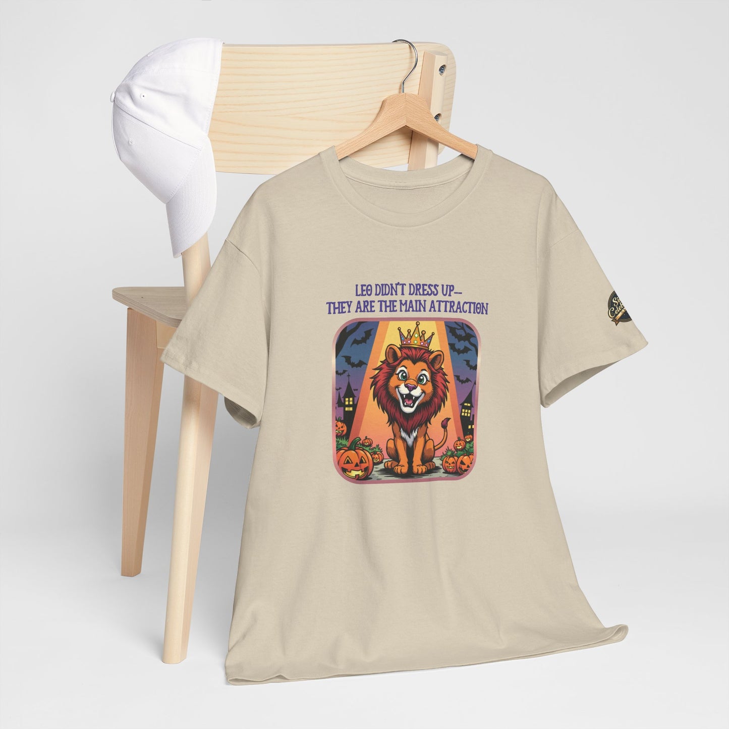 Leo Halloween Graphic Tee for Women, Astrology Shirt, Zodiac Apparel, Funny Halloween Gift