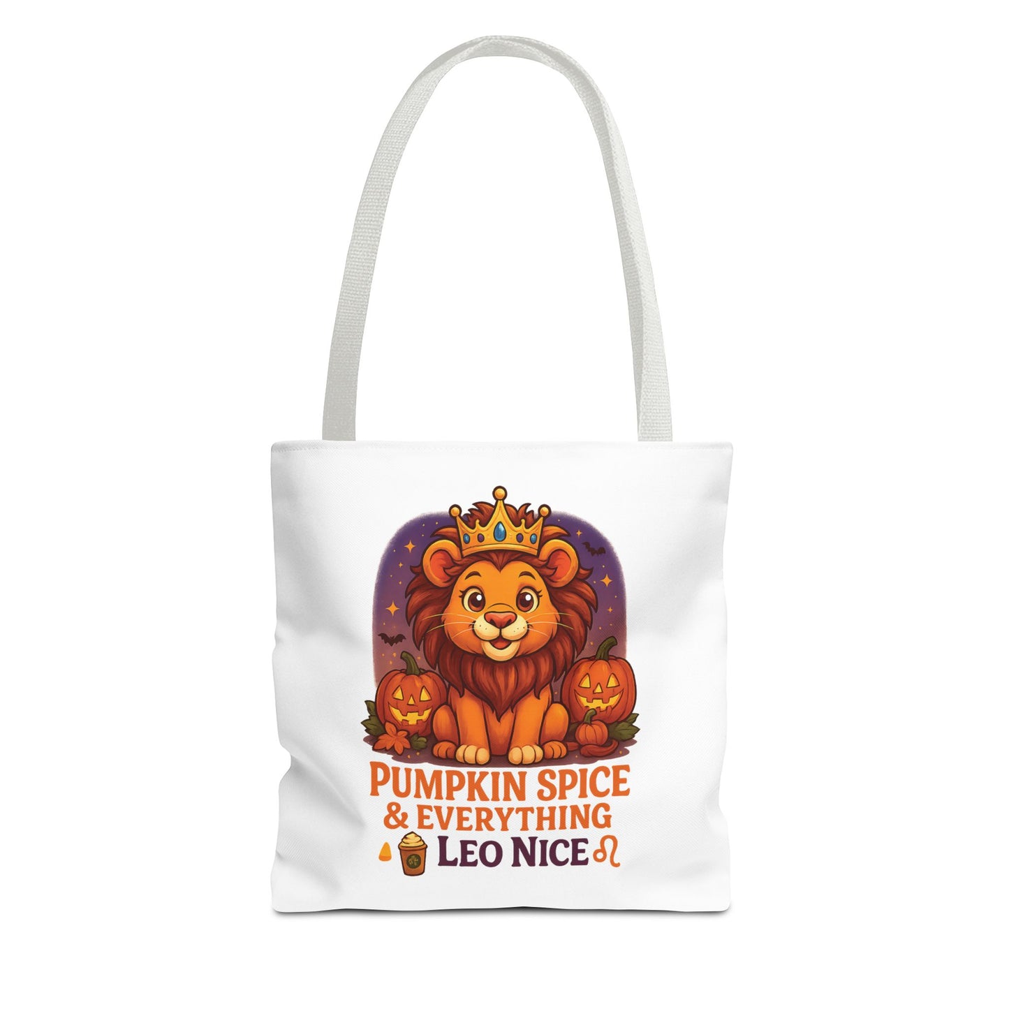 Leo Halloween Tote Bag, Leo Tote, Halloween Party Accessory, Gift for Leo, Halloween Decor