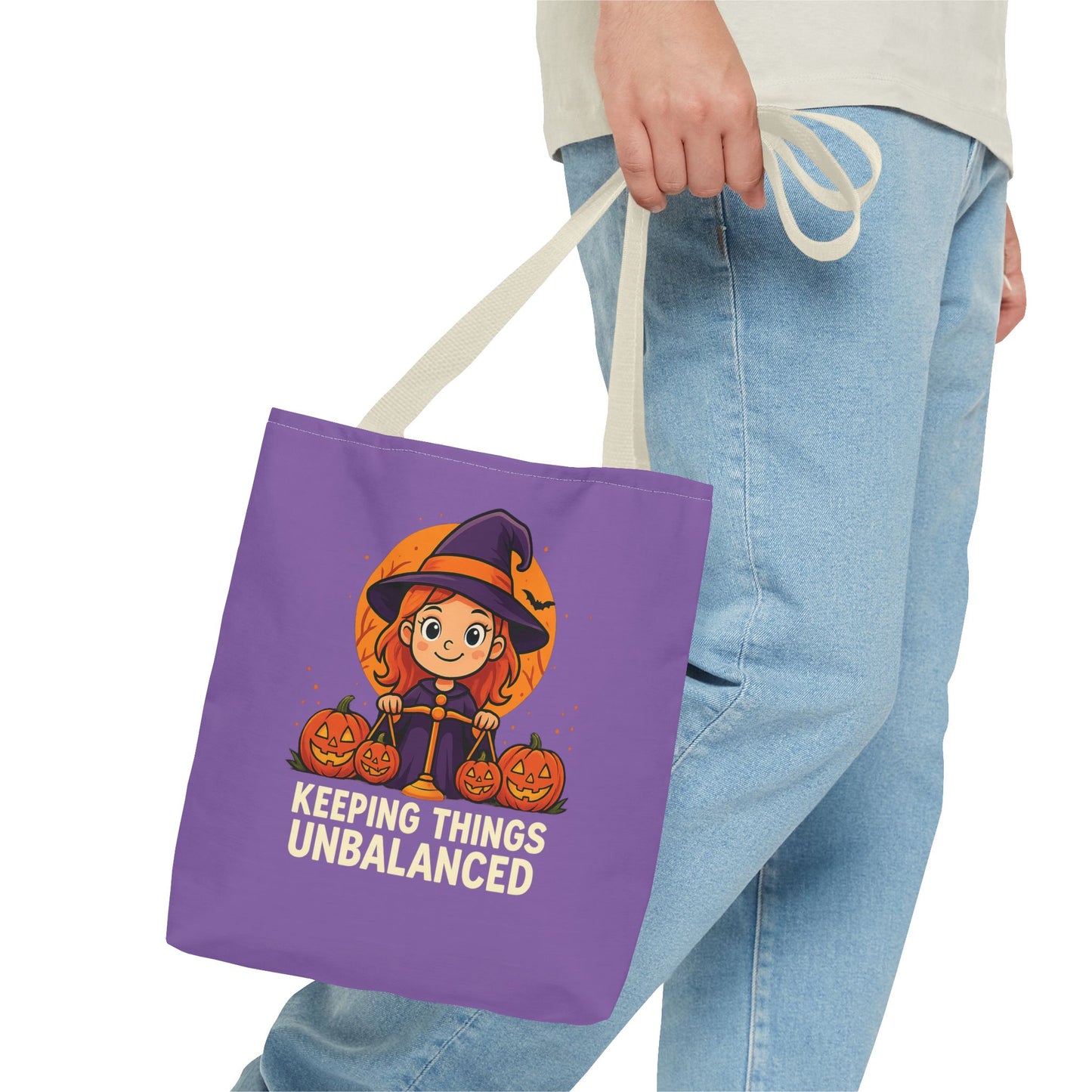 Libra Halloween Tote Bag, Libra Tote, Halloween Party Accessory, Gift for Libra, Halloween Decor