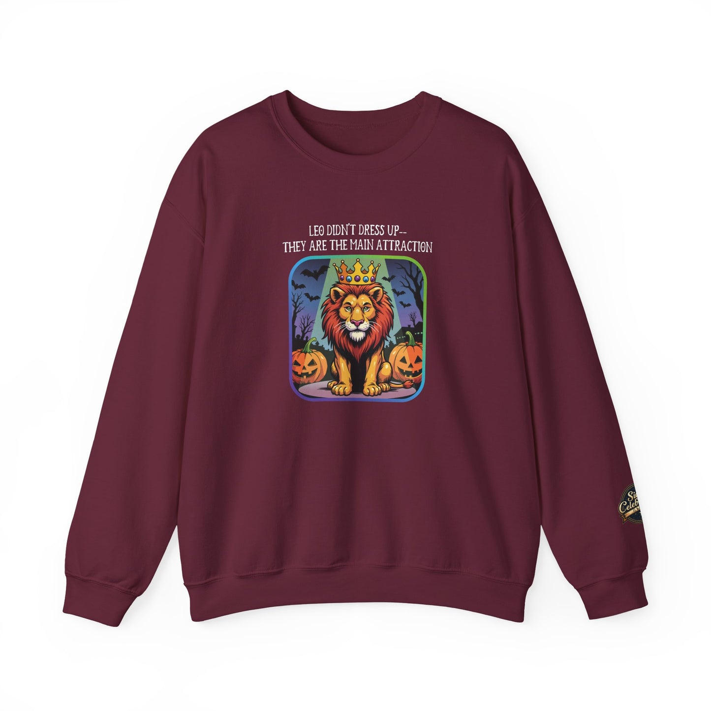 Halloween Leo-Inspired Crewneck Sweatshirt for Men - Perfect for Spooky Season, Leo Gift , Zodiac Gifts, Comfortable Style