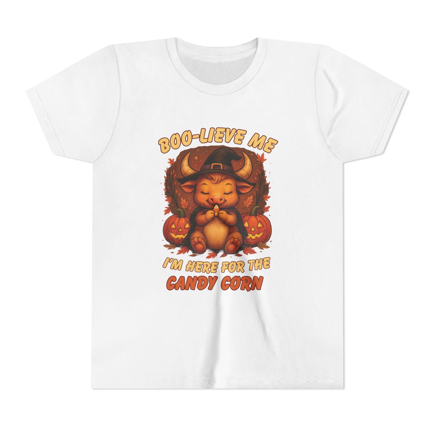 Taurus Halloween Themed Youth Tee, Funny Bull Design, Kids Halloween Shirt, Trick or Treat T-Shirt, Halloween Tee, Zodiac Gift