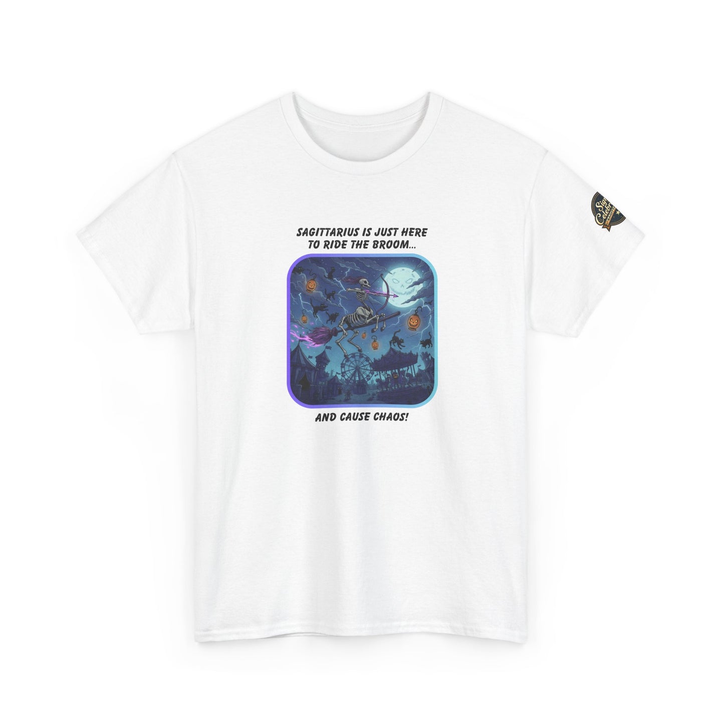 Sagittarius Halloween Graphic Tee for Men