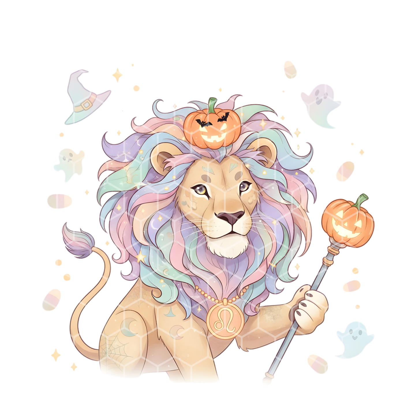 Zodiac Halloween Pastel Colored Clipart Bundle | 12 PNGs | Cute Zodiac Signs | Halloween Art for Crafts & Sublimation | Digital Download