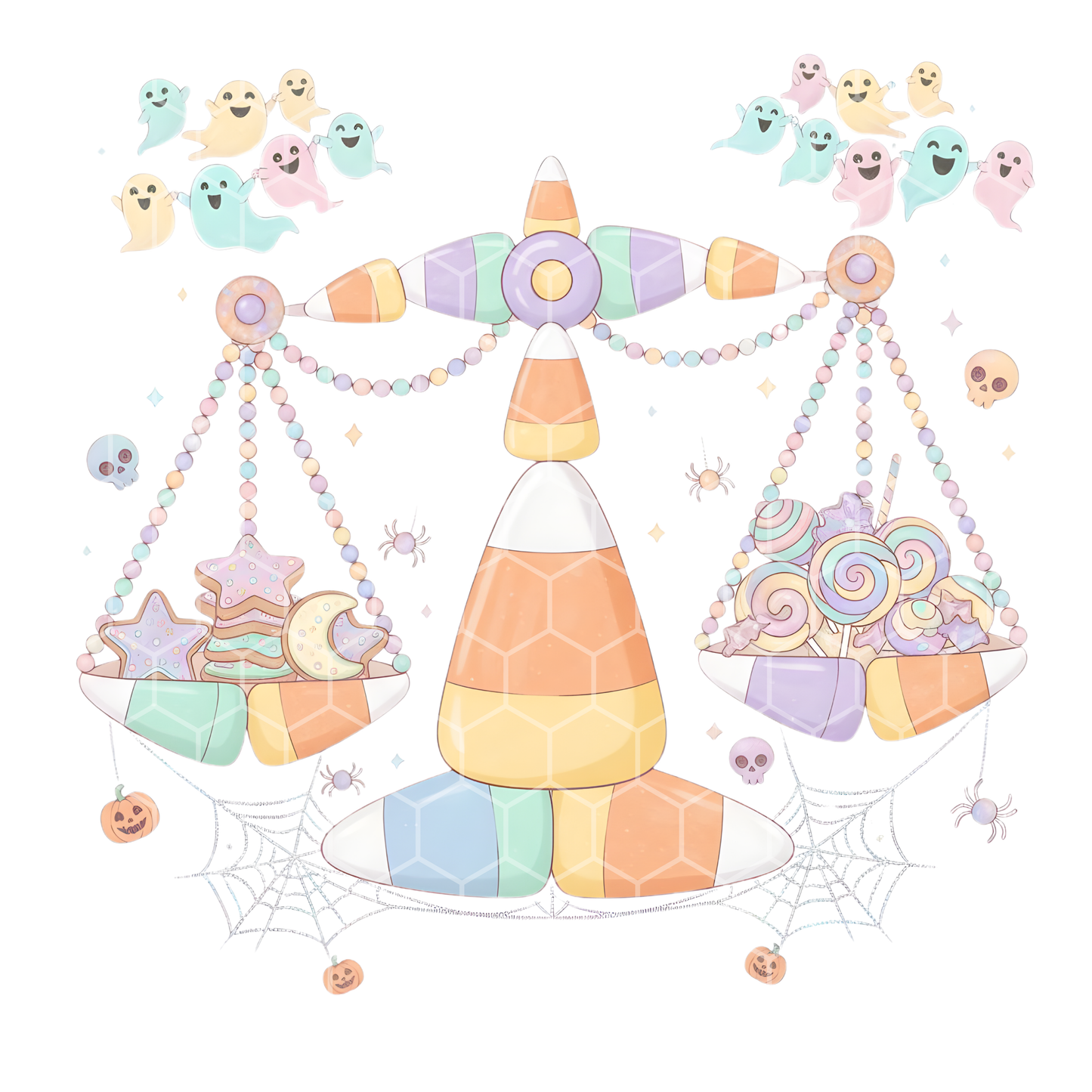 Zodiac Halloween Pastel Colored Clipart Bundle | 12 PNGs | Cute Zodiac Signs | Halloween Art for Crafts & Sublimation | Digital Download