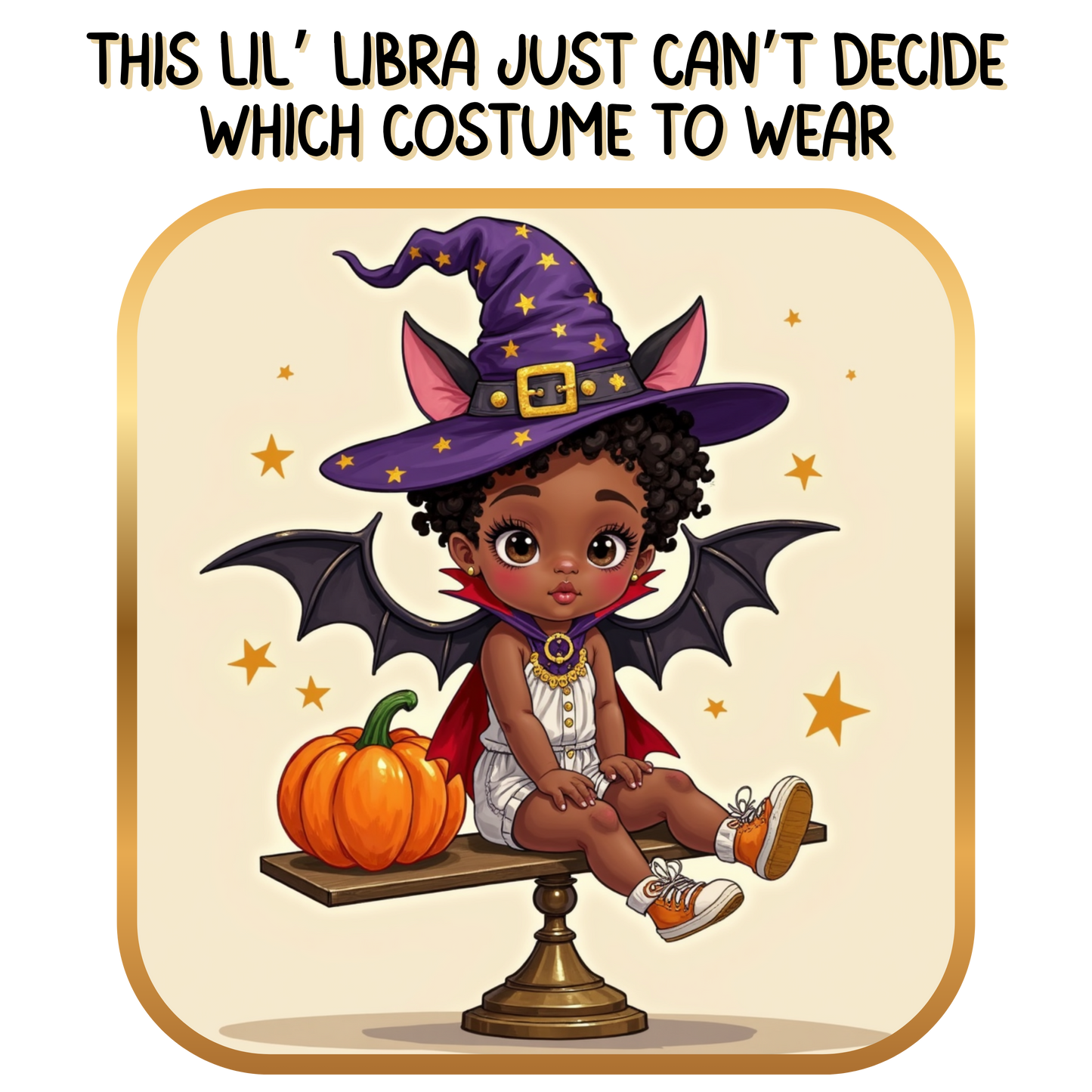 Halloween-themed Libra Long Sleeve Tee - Libra Fashion for Kids, Spooky Season Outfit, Boo-tiful Gift, Trick or Treat Shirt, Zodiac Gift