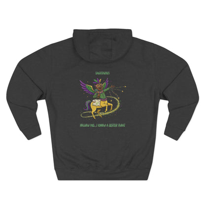 Sagittarius Mardi Gras Three-Panel Fleece Hoodie