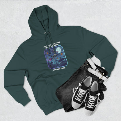 Sagittarius Halloween Themed Fleece Hoodie