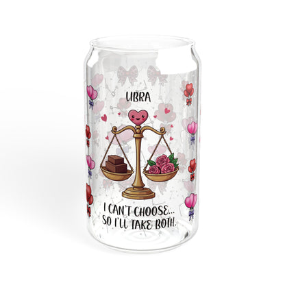 Libra Zodiac Sipper Glass - 16oz