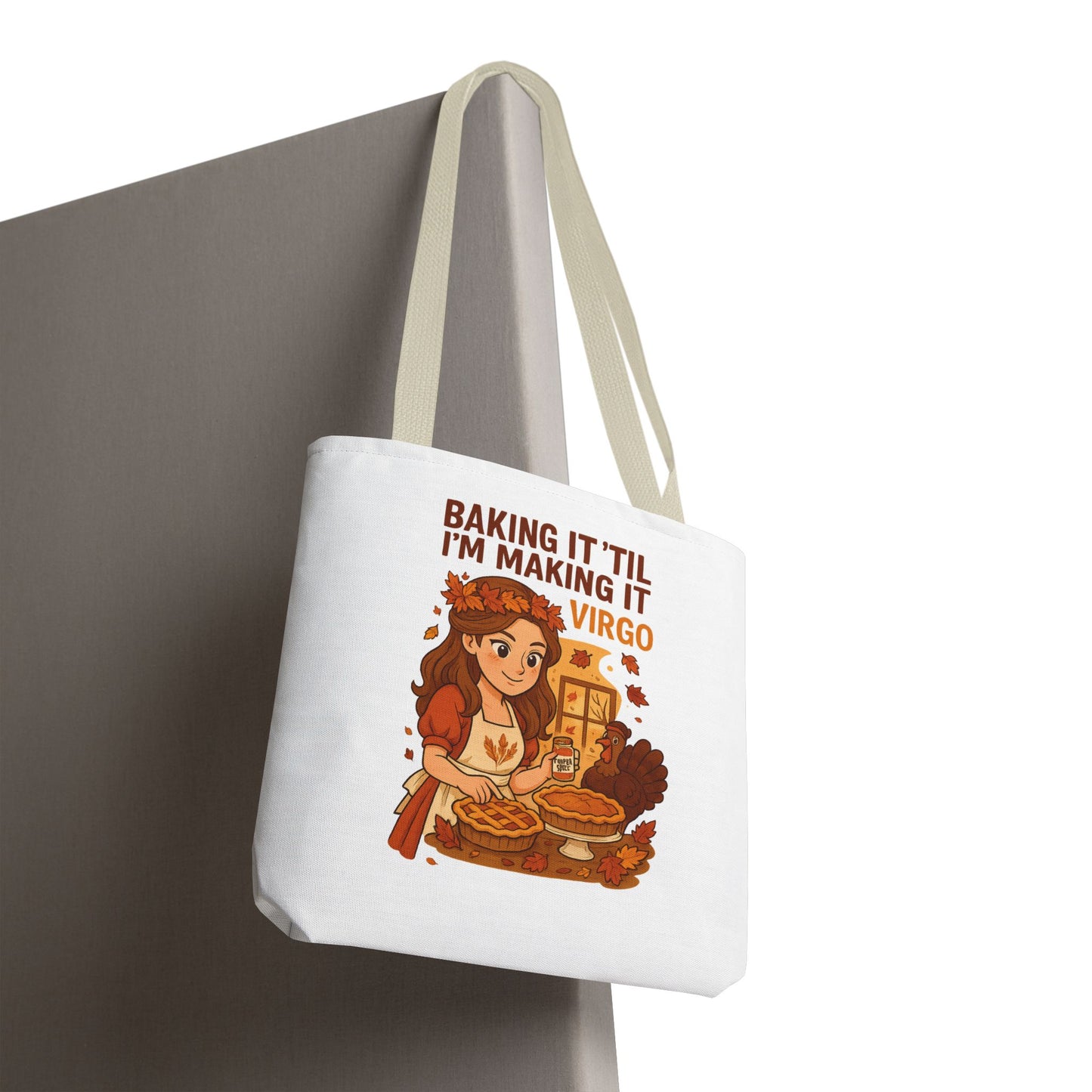 Virgo Thanksgiving-Themed Tote Bag
