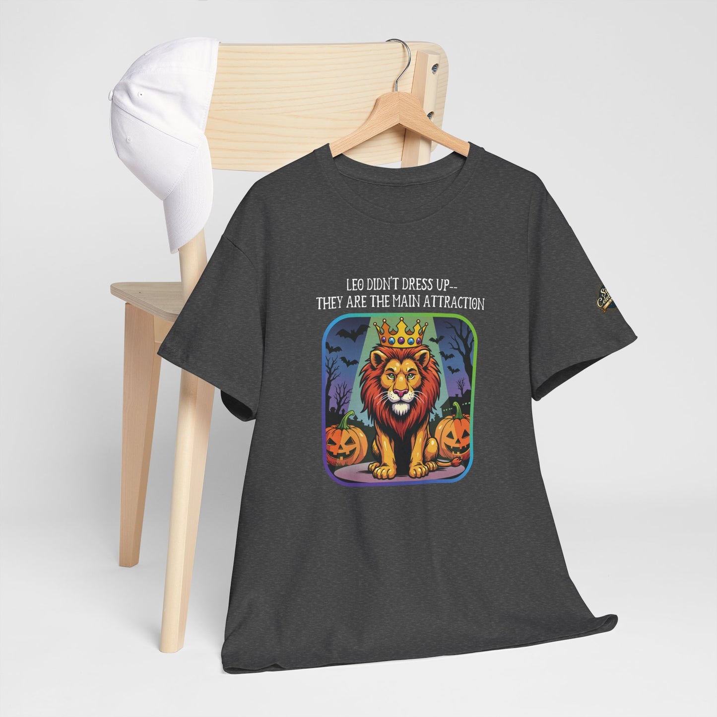 Leo Halloween Heavy Cotton Tee - Perfect for Men, Everyday Wear, Halloween Costume Alternative, Leo Gift