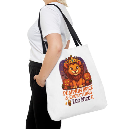 Leo Halloween Tote Bag, Leo Tote, Halloween Party Accessory, Gift for Leo,  Halloween Decor