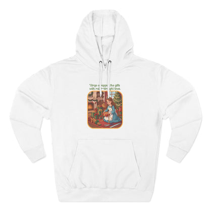 Virgo Christmas-Themed Three Panel Fleece Hoodie