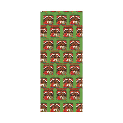Gemini African-American Female Holiday Gift Wrap