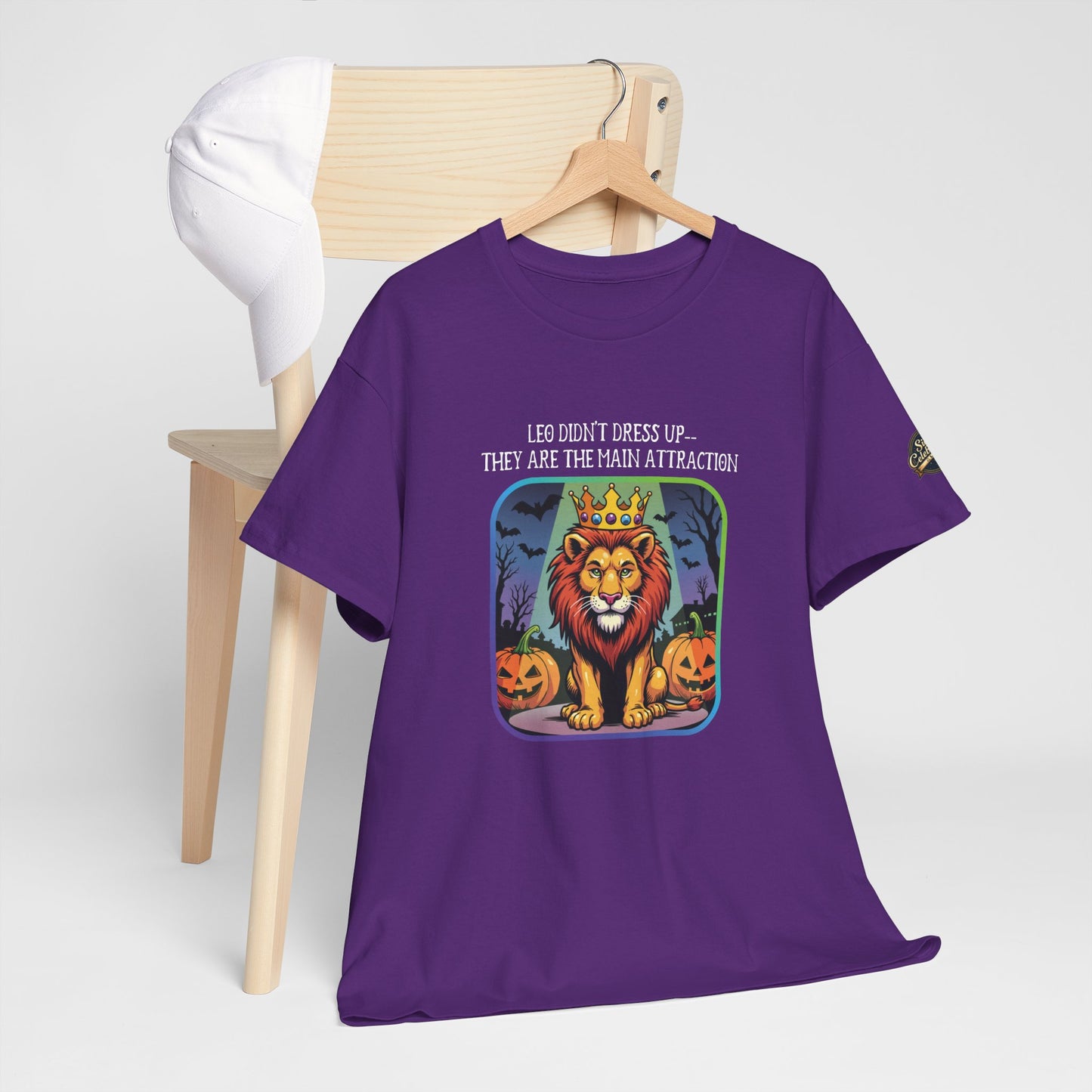 Leo Halloween Heavy Cotton Tee - Perfect for Men, Everyday Wear, Halloween Costume Alternative, Leo Gift