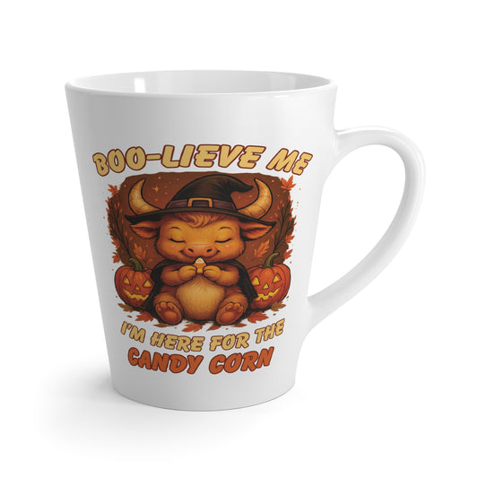 Halloween-Themed Taurus Latte Mug - Cozy Fall Latte Cup, Cute Coffee Cup, Birthday Gift for Taurus, Halloween Decor, Zodiac Inspired