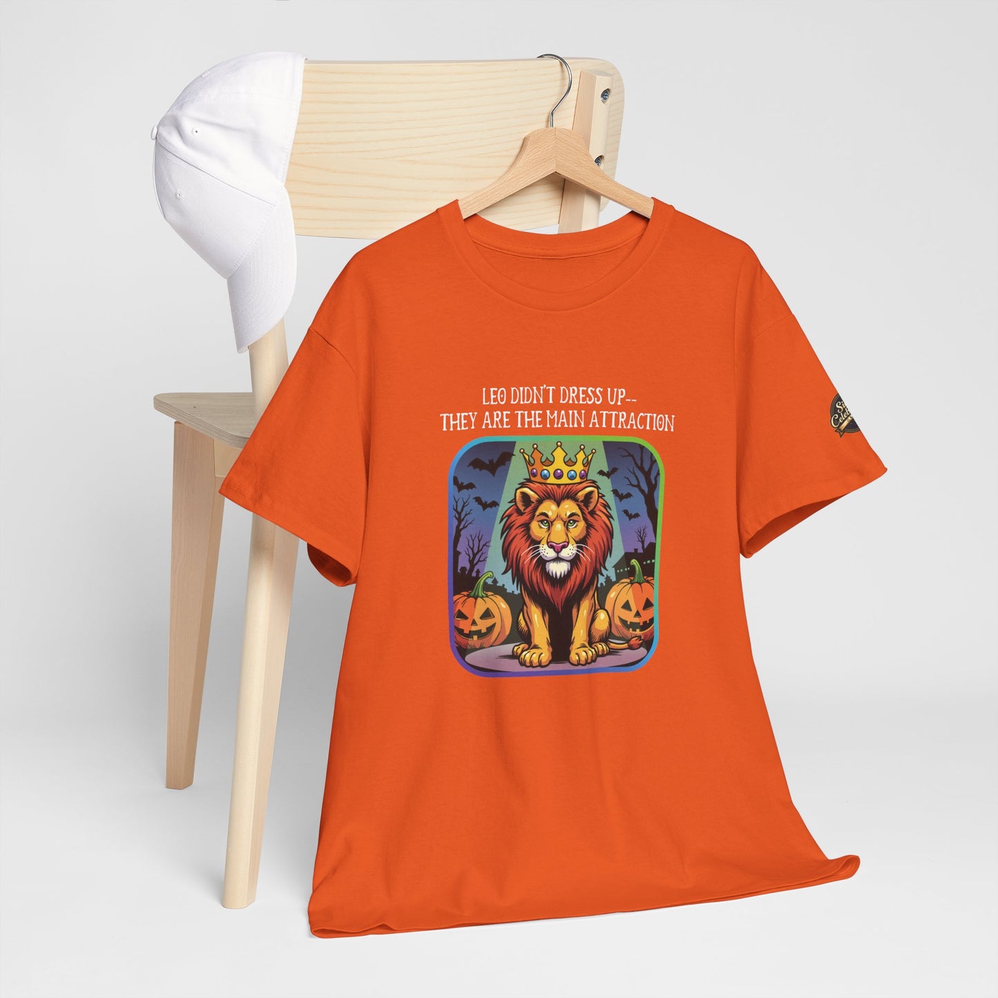 Leo Halloween Heavy Cotton Tee - Perfect for Men, Everyday Wear, Halloween Costume Alternative, Leo Gift