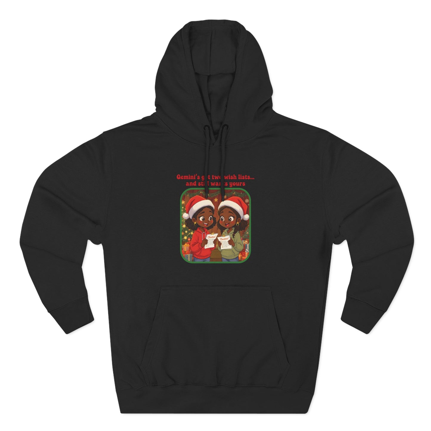 Gemini Christmas-Themed Three Panel Fleece Hoodie #4