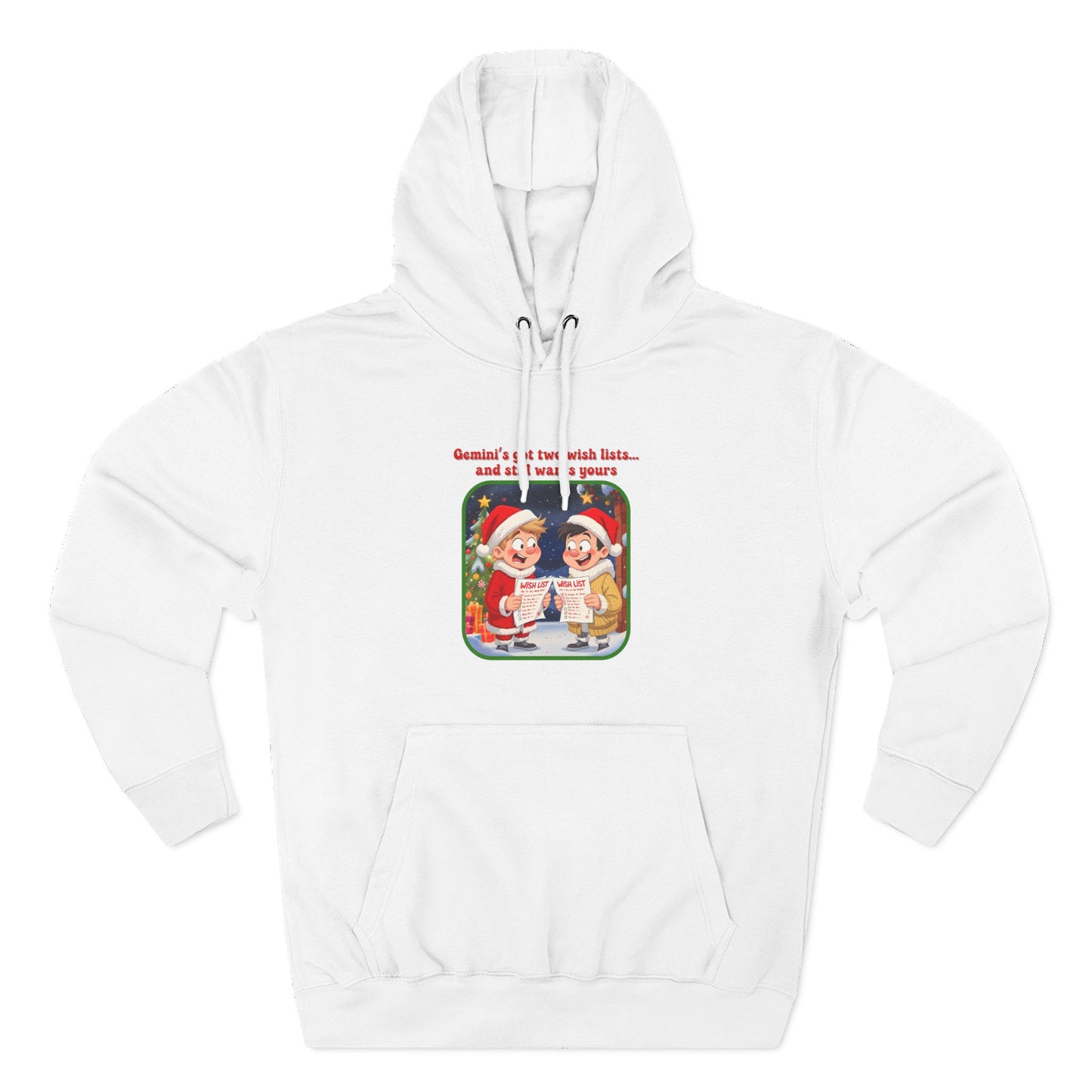 Gemini Christmas-Themed Three Panel Fleece Hoodie #3
