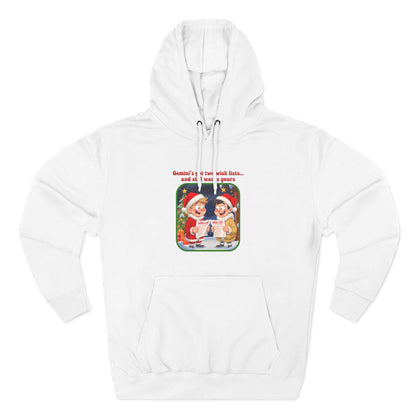 Gemini Christmas-Themed Three Panel Fleece Hoodie #3