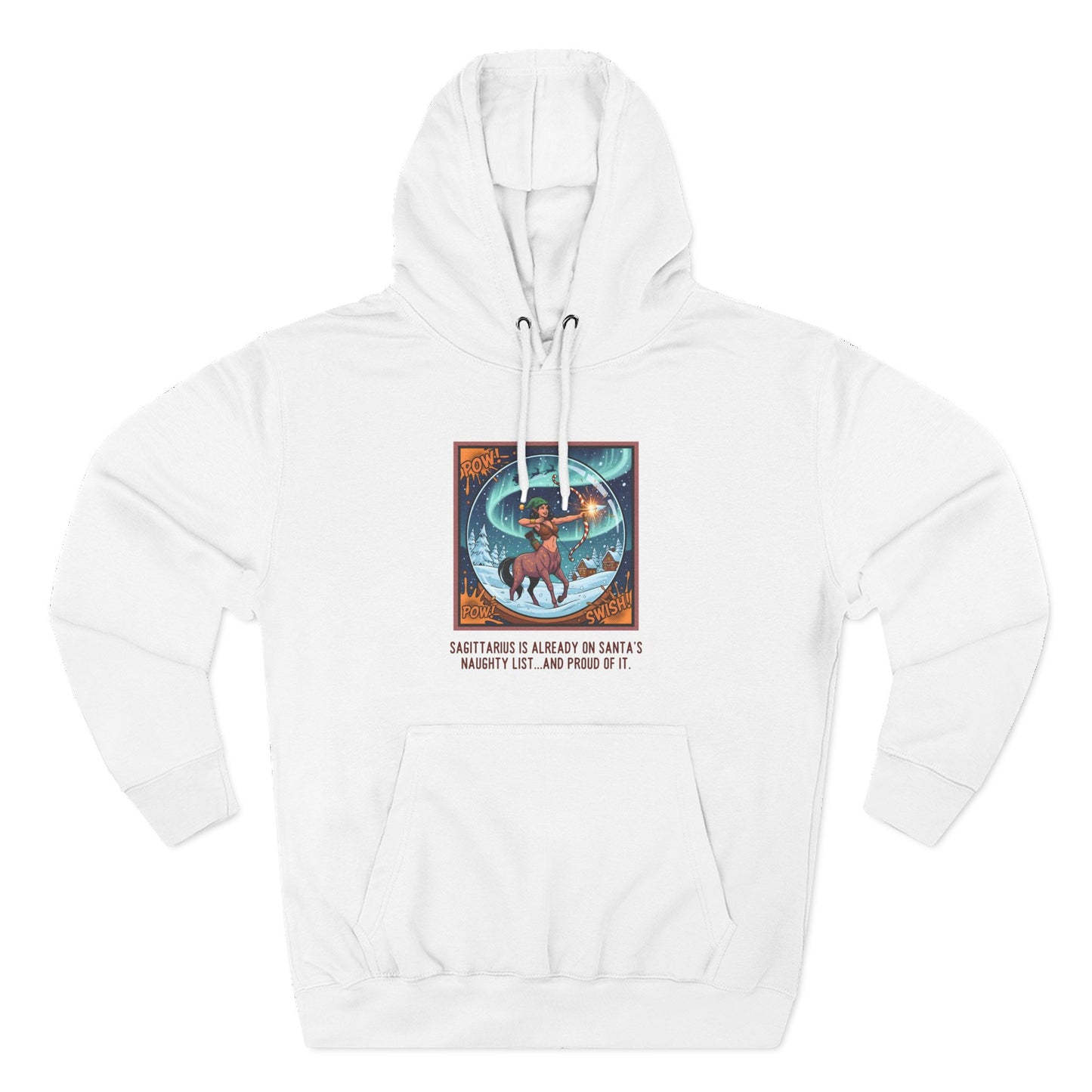 Sagittarius Christmas-Themed Three Panel Fleece Pullover