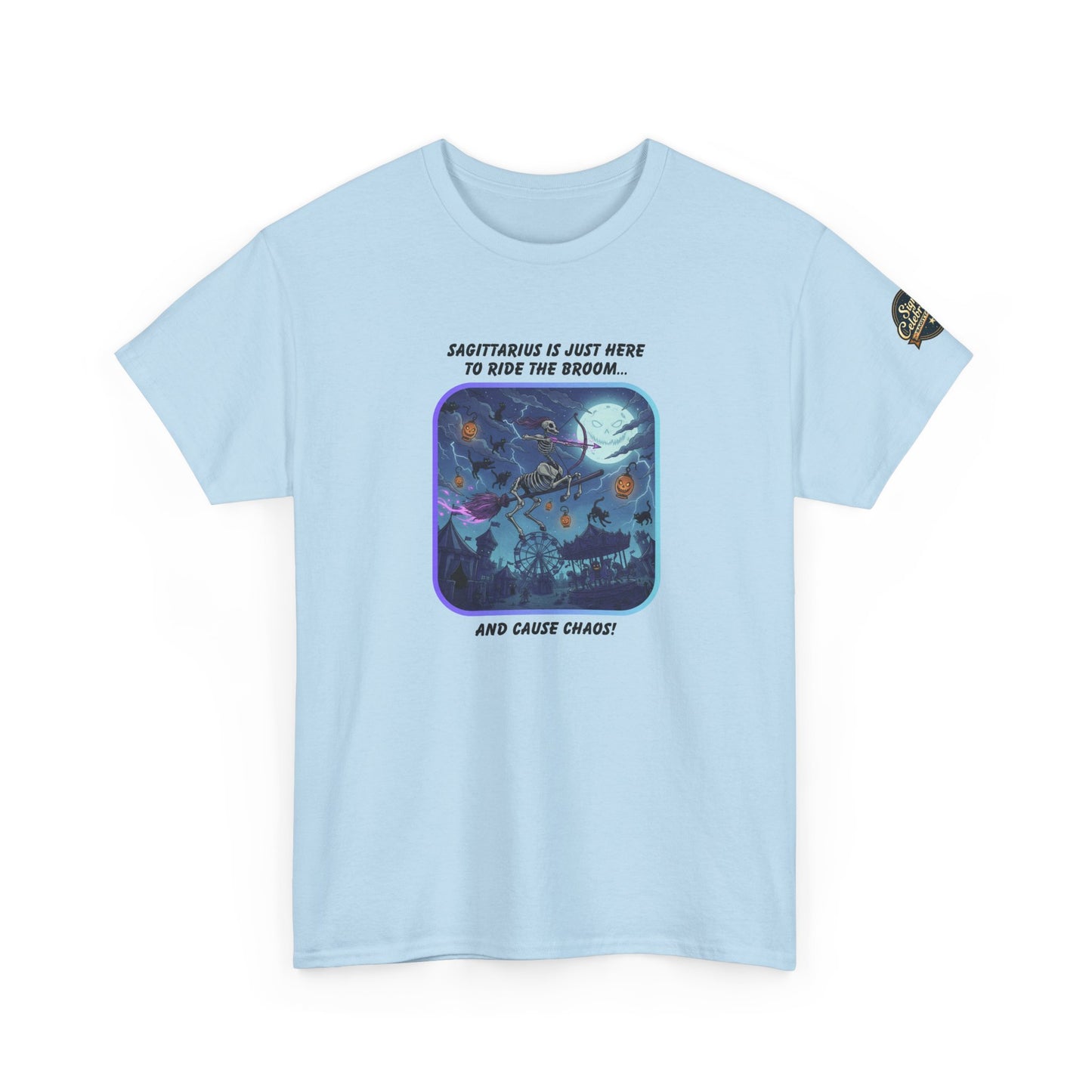 Sagittarius Halloween Graphic Tee for Men