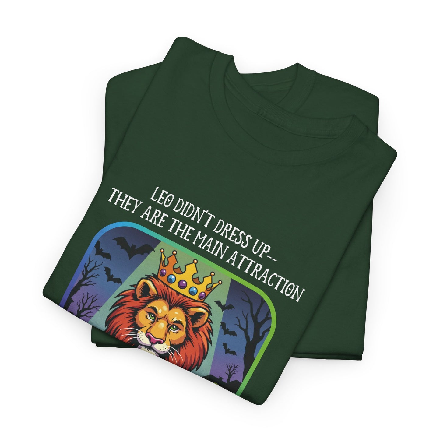 Leo Halloween Heavy Cotton Tee - Perfect for Men, Everyday Wear, Halloween Costume Alternative, Leo Gift