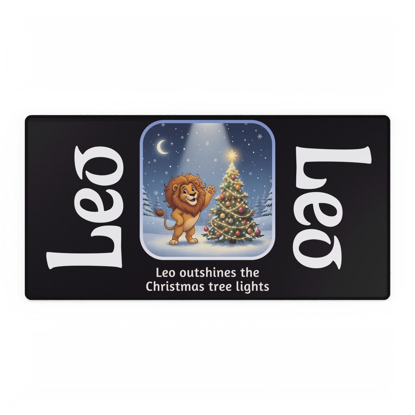 Leo Christmas Desk Mat