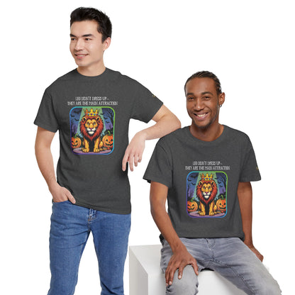 Leo Halloween Heavy Cotton Tee - Perfect for Men, Everyday Wear, Halloween Costume Alternative, Leo Gift
