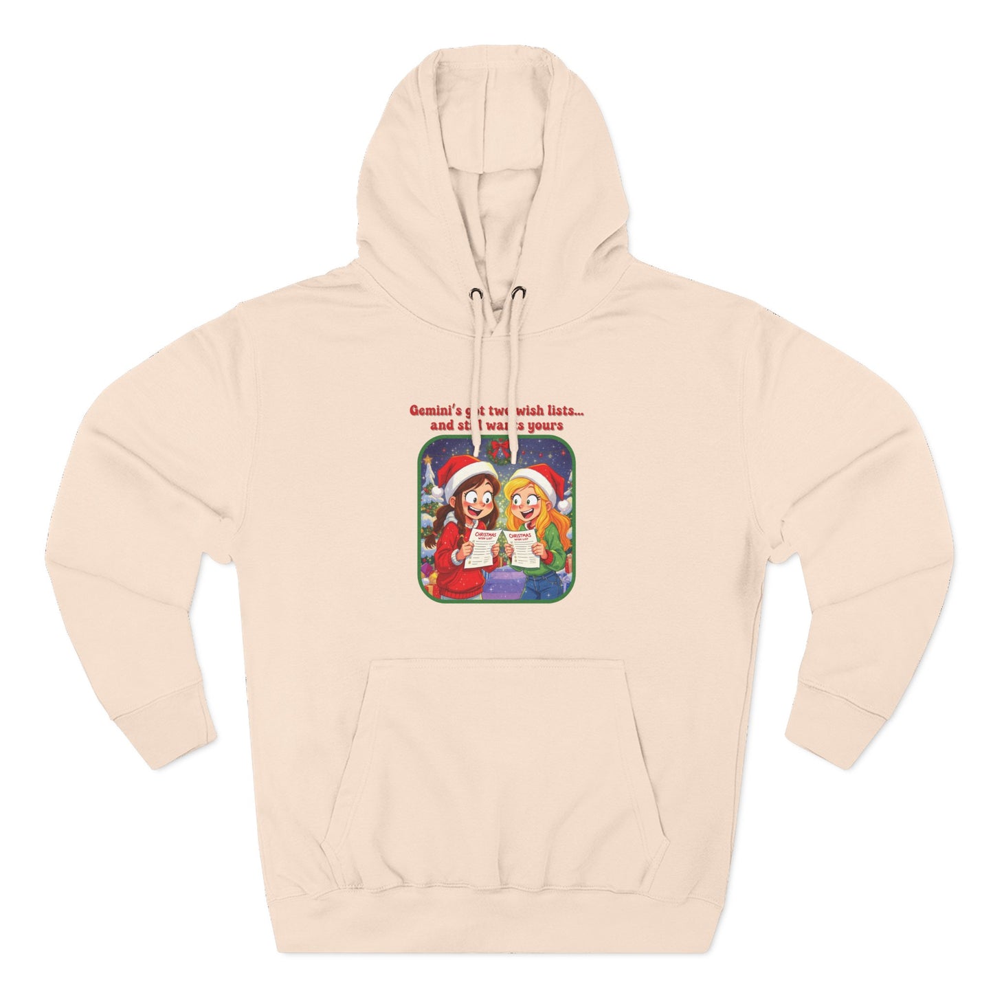 Gemini Christmas-Themed Three Panel Fleece Hoodie #2