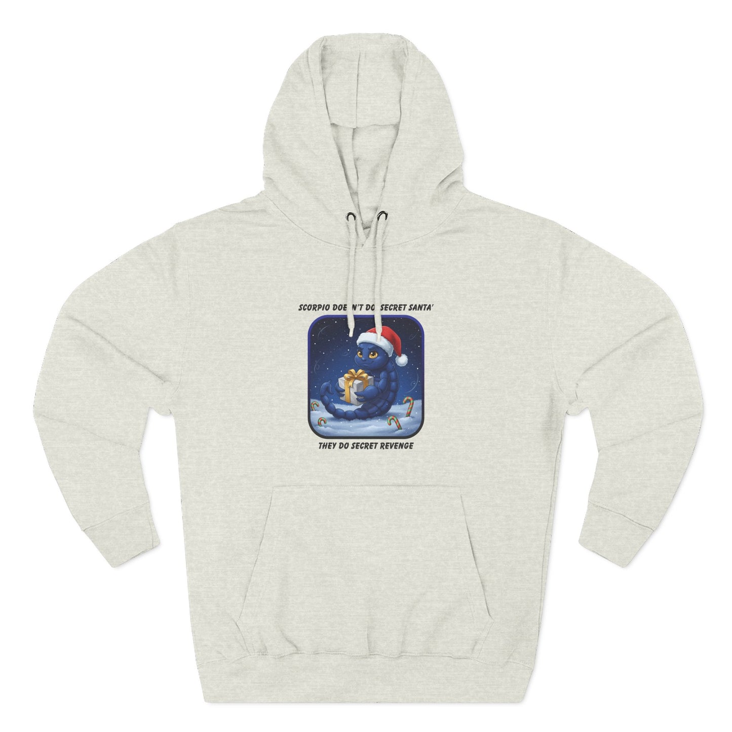 Scorpio Christmas-Themed Three Panel Fleece Hoodie