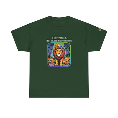Leo Halloween Heavy Cotton Tee - Perfect for Men, Everyday Wear, Halloween Costume Alternative, Leo Gift
