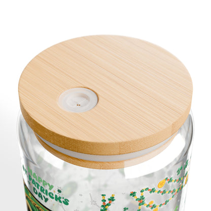 Leo Sipper Glass 16oz – St. Patrick's Day Design