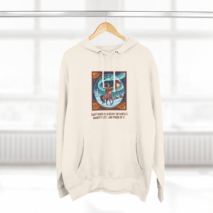 Sagittarius Christmas-Themed Three Panel Fleece Pullover
