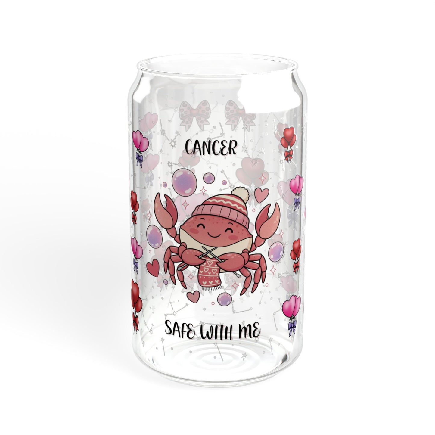 Cancer Zodiac Sipper Glass - 16oz