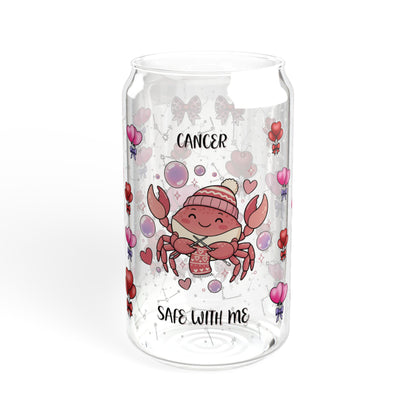 Cancer Zodiac Sipper Glass - 16oz