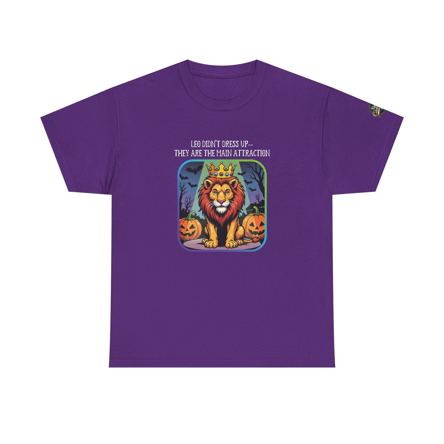 Leo Halloween Heavy Cotton Tee - Perfect for Men, Everyday Wear, Halloween Costume Alternative, Leo Gift