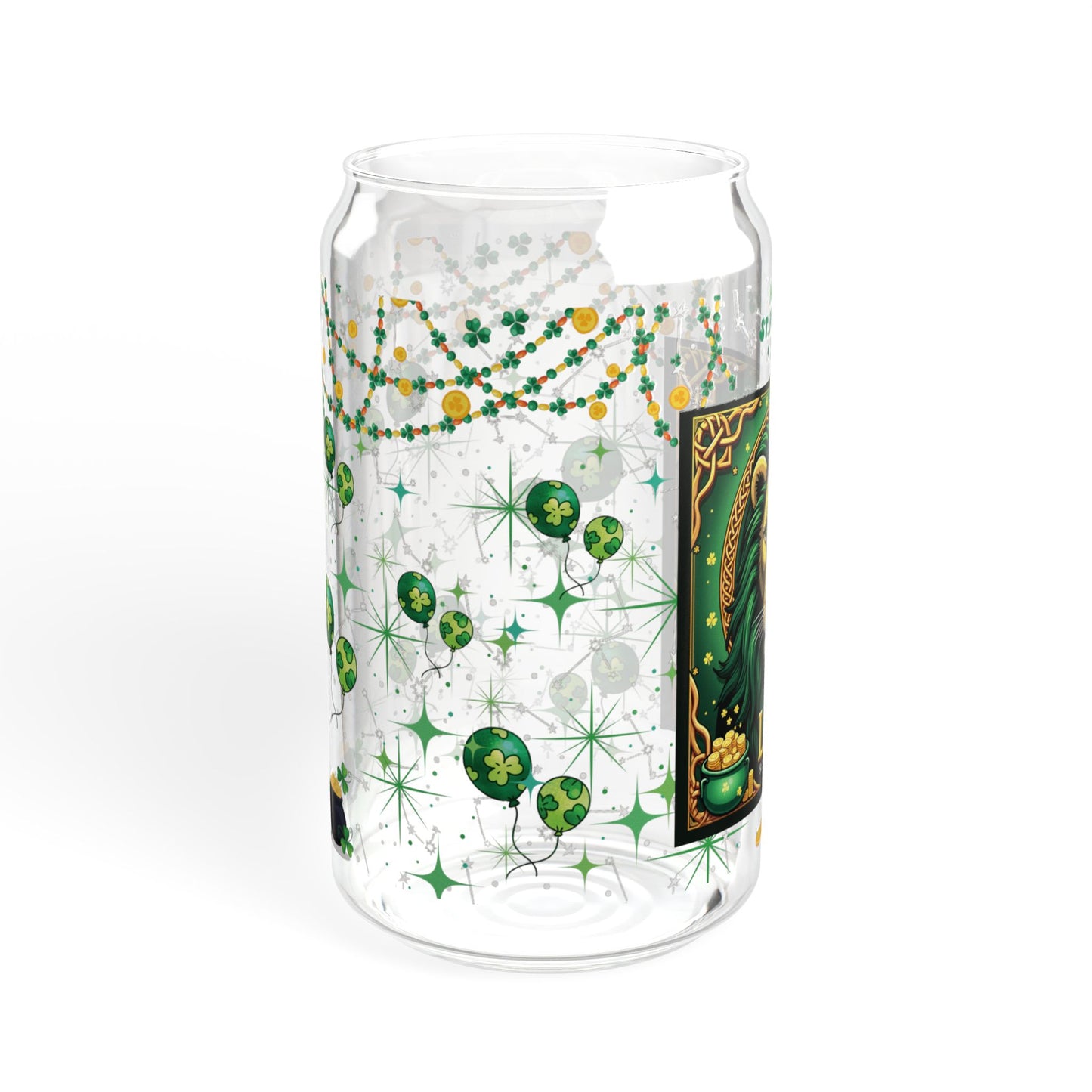 Leo Sipper Glass 16oz – St. Patrick's Day Design