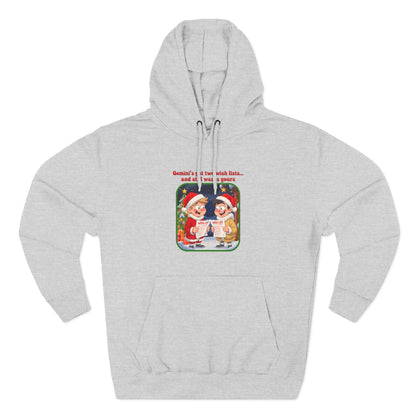 Gemini Christmas-Themed Three Panel Fleece Hoodie #3