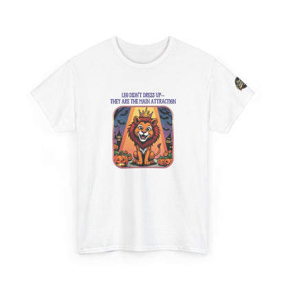Leo Halloween Graphic Tee for Women, Astrology Shirt, Zodiac Apparel, Funny Halloween Gift