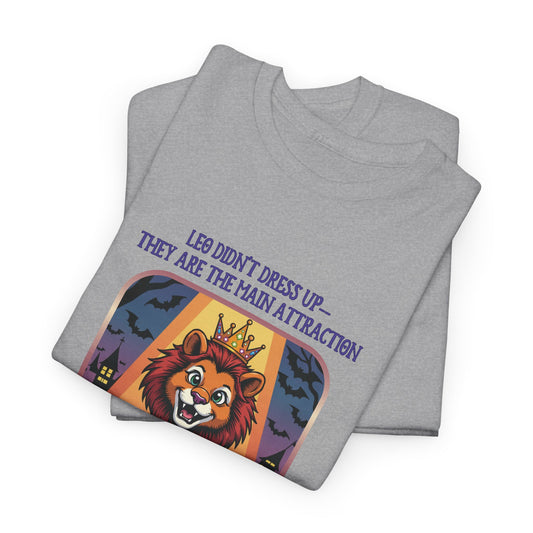 Leo Halloween Graphic Tee for Women, Astrology Shirt, Zodiac Apparel, Funny Halloween Gift