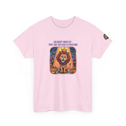 Leo Halloween Graphic Tee for Women, Astrology Shirt, Zodiac Apparel, Funny Halloween Gift