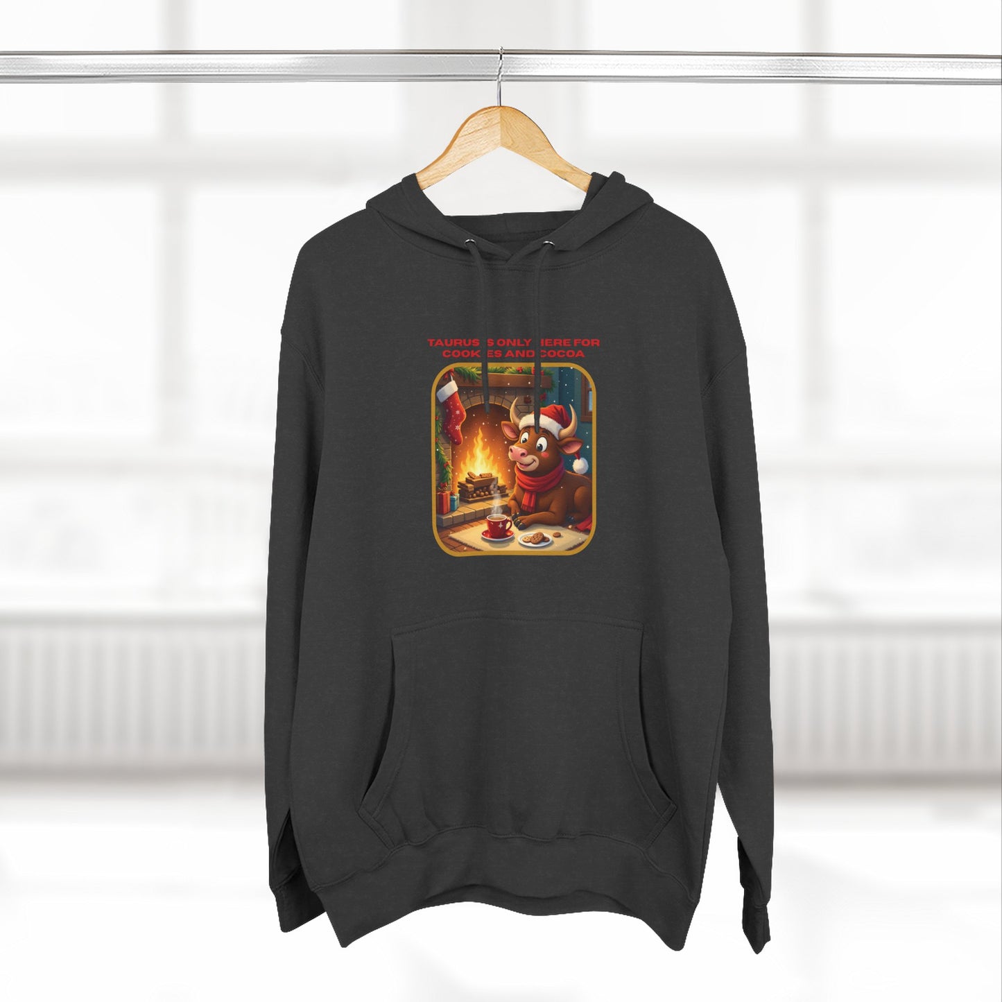 Taurus Christmas-Themed Three Panel Fleece Hoodie for Him