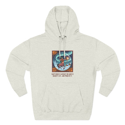 Sagittarius Christmas-Themed Three Panel Fleece Pullover